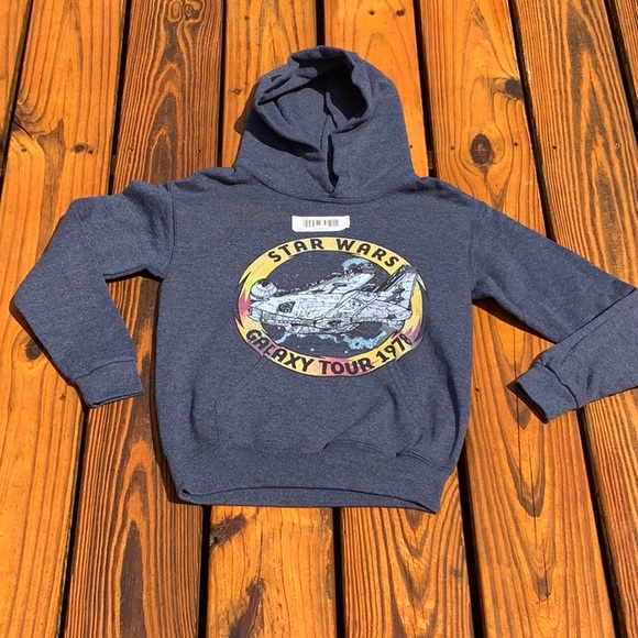 2 NWT Boys Size M 7/8 Bundle : Star Wars Hoodie / 1/4 Zip Checker Print Fleece - Picture 4 of 16